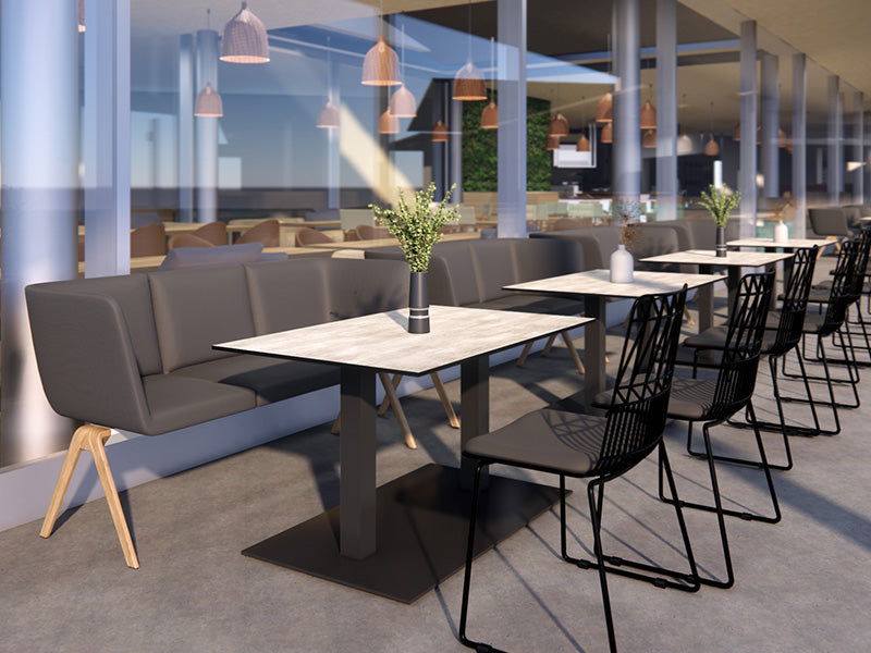 Restaurant Szene mit Dekor Marmor Ventura
