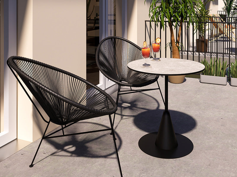 Balkon Szene mit Dekor Marmor Savannah