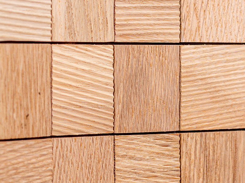 Holzmosaik Basel natur Detail Nahaufnahme