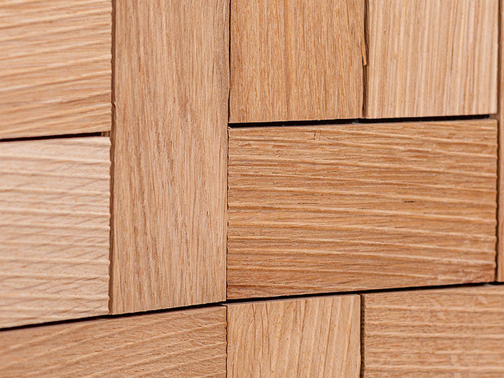 Holzmosaik Graz natur Detail Nahaufnahme