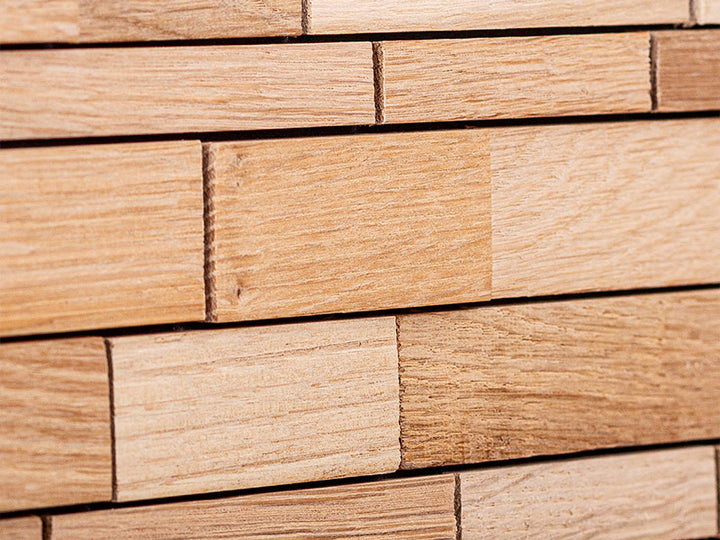 Holzmosaik Kitzbühel natur Detail Nahaufnahme