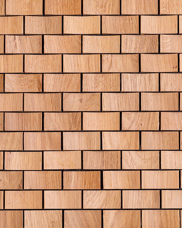 Holzmosaik London natur Frontansicht