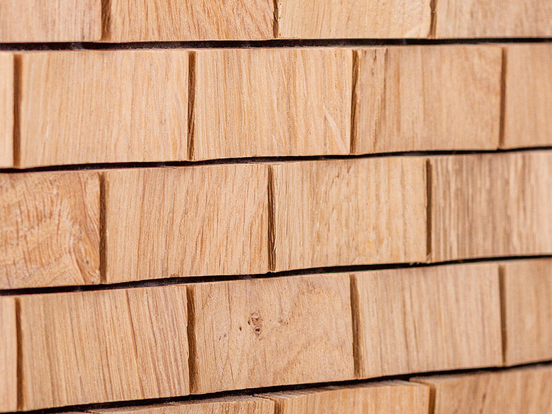 Holzmosaik London natur Detail Nahaufnahme