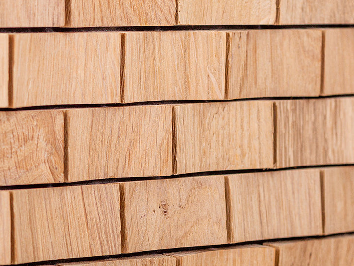 Holzmosaik London natur Detail Nahaufnahme