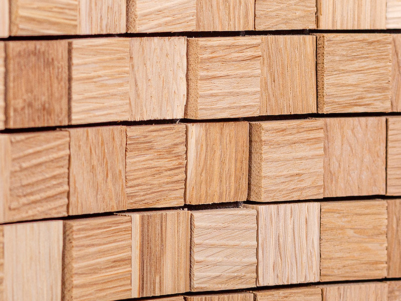 Holzmosaik Lyon natur Detail Nahaufnahme