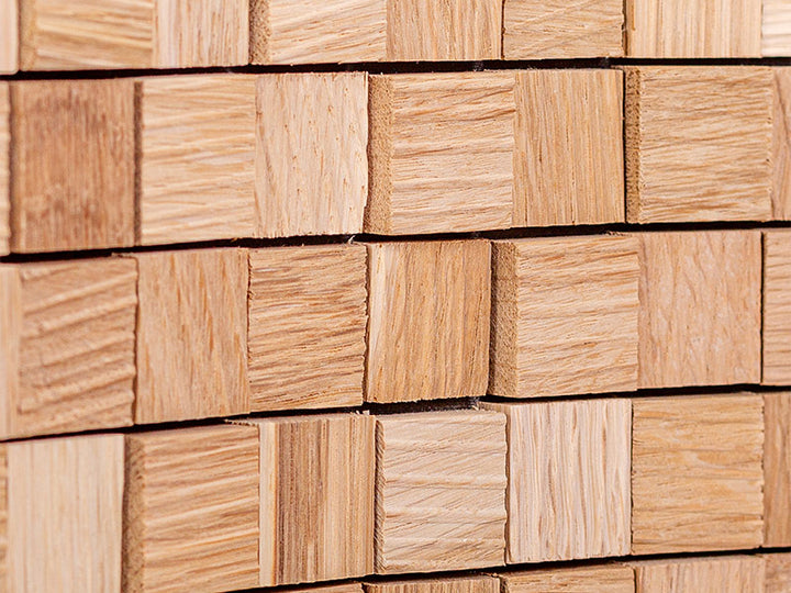 Holzmosaik Lyon natur Detail Nahaufnahme