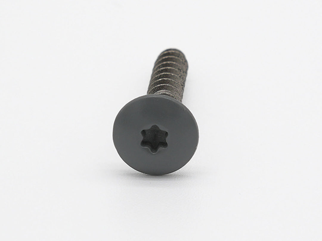 HPL Schraube Basaltgrau RAL 7012 von vorne
