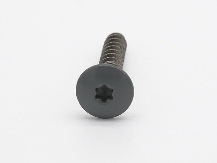 HPL Schraube Basaltgrau RAL 7012 von vorne