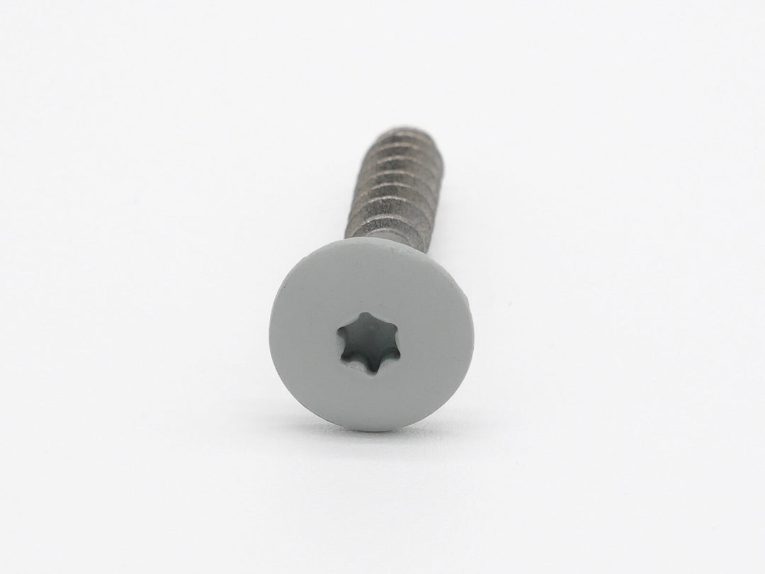 HPL Schraube Lichtgrau RAL 7035 von vorne