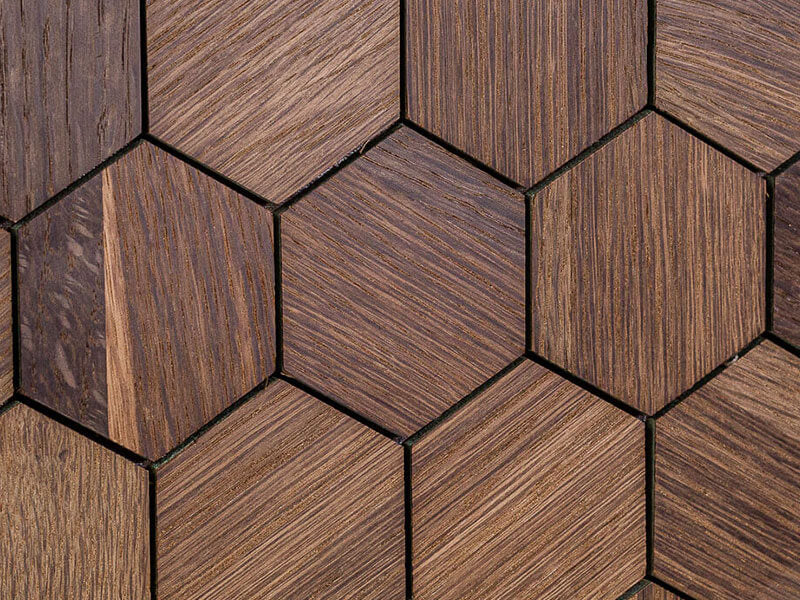 Holzmosaik Mailand geräuchert